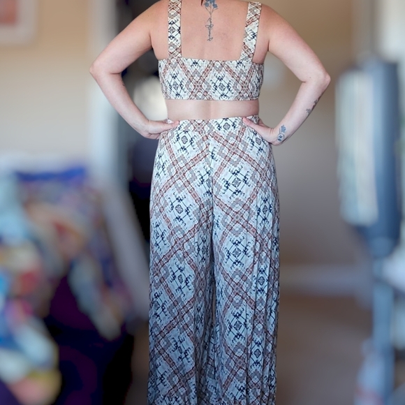 Illa Illa Boho Style Wide Leg Jumpsuit Size Small dayana romper - Picture 8 of 16